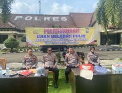 Biro SDM Polda Lampung Gelar Ujian Beladiri Bagi 42 Personel Polres Way Kanan