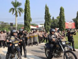 Jelang May Day, Polres Way Kanan Gelar Latihan Pengamanan Pengendalian Massa