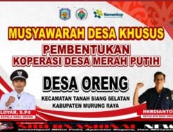 Musyawarah Desa Khusus Pembentukan Koperasi Desa Merah Putih Desa Oreng Tahun 2025.