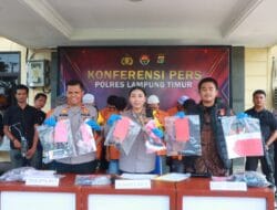 Kepolisian Berhasil Meringkus 10 Orang Pelaku Kejahatan Konvensional Yang Beraksi di Wilayah Hukum Polres Lampung Timur
