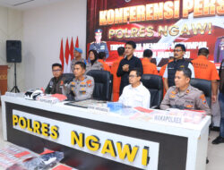 Libatkan Dua Kepala Desa,Polres Ngawi Bongkar Sindikat Uang palsu Lintas Provinsi.