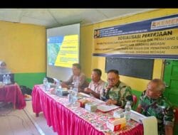 Dukung Ketahanan Pangan, Polsek dan Koramil Tanjung Beringin Hadiri Sosialisasi Proyek Rehabilitasi Irigasi
