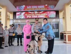 Kapolres OKI AKBP Eko Rubiyanto, S.H., S.I.K., M.H Secara Langsung Melepas Salah Satu Personil Terbaiknya