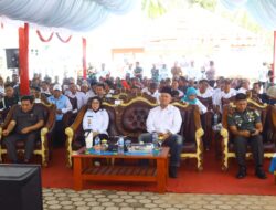 Bupati Way Kanan, Ayu Asalasiyah, S.Ked., menghadiri Kegiatan Launching Koperasi Desa Merah Putih di Balai Kampung Balai Kampung Nuar Maju