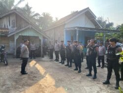 Kabag Ops Pimpin Apel Pengaman Pemilihan Kepala Kampung Pergantian Antar Waktu (PAW) di Kasui