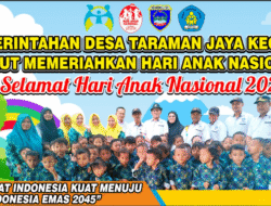 Pemdes Taraman jaya Dukung Anak anak Menuju Generasi Emas