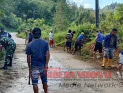 Karya Bakti TNI-Polri Dan Masyarakat Desa Batangguru, Kec. Sumarorong, Kab.Mamasa