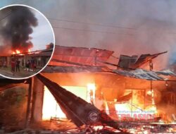 Akibat Bermain Api; 3 Bangunan Di Tabulahan Ludes Terbakar