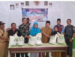 Kepala kampung Sukabumi Buay bahuga, Salurkan bantuan Beras Sebanyak 196 KPM