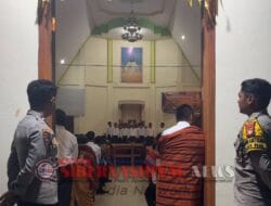 Bhabinkamtibmas Polsek Pana Amankan Lomba Vokal Grup HUT ke-3 PKB GTM Klasis Pana