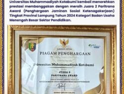 UMKO Raih Juara 2 Paritrana Award 2024 Tingkat Provinsi Lampung