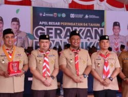 Kapolres Maros Hadiri Apel Besar Peringatan Hari Pramuka ke-64 Tingkat Kabupaten Maros