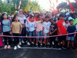 Senam,jalan sehat dan memeriahkan hut yg ke 80 desa gilang ngunut