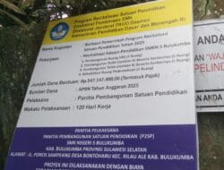 Revitalisasi Rp547 Juta Di SMKN 5 Bulukumba Diduga Tidak Sesuai Bestek