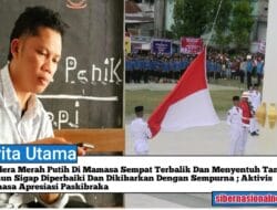 Bendera Merah Putih Di Mamasa Sempat Terbalik Dan Menyentuh Tanah, Namun Sigap Diperbaiki Dan Dikibarkan Dengan Sempurna ; Aktivis Mamasa Apresiasi Paskibraka