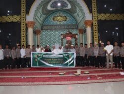 Polres Bitung bersama Jamaah Masjid Al Muttaqien Girian, Gelar Peringatan Maulid Nabi Muhammad SAW 1447 H.