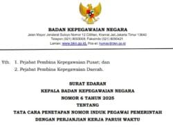 BKN Terbitkan Surat Edaran Penetapan NIP PPPK Paruh Waktu