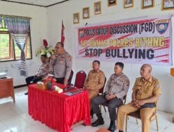 Polres Bitung Laksanakan Penyuluhan Stop Bullying di SMP Negeri 9 Bitung di Kelurahan Mawali