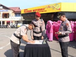Polres HSU Sertijab Wakapolres dan 2 PJU