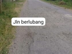 Warga Desa Tugu Gelar Aksi Damai, Tandai Jalan Rusak dan berlubang